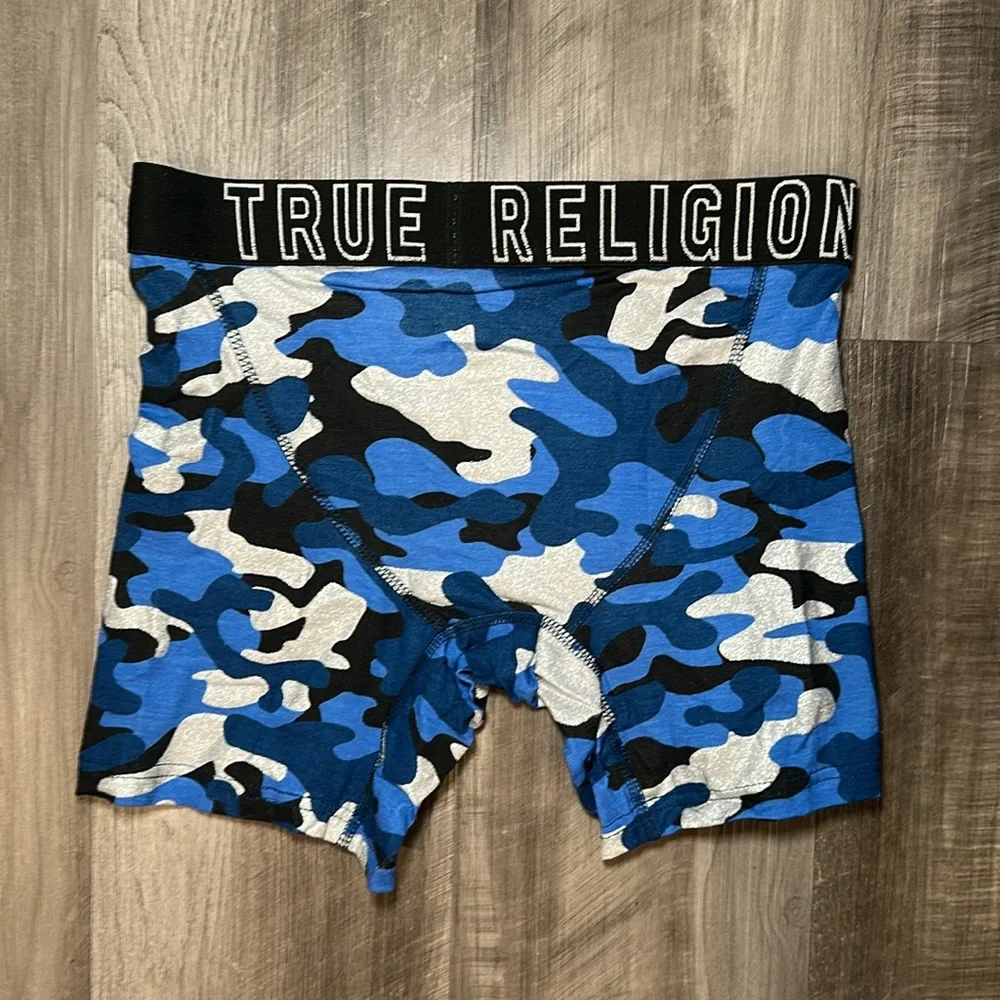 True Religion Modal Metallic Camo Boxer Brief - Medium